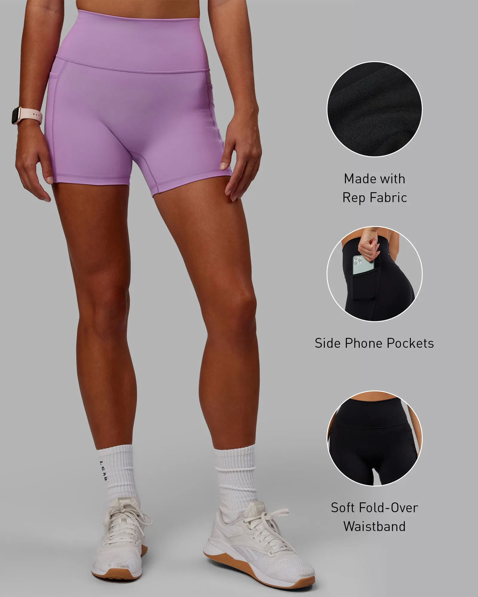 Fusion X-Length Shorts - Light Violet