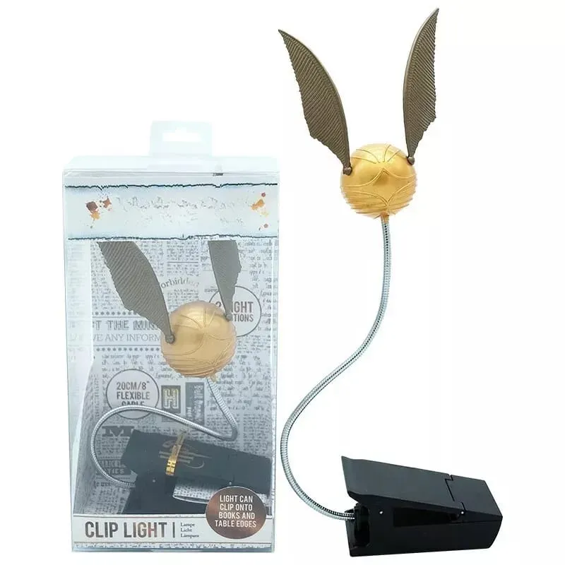 Harry Potter Inspired Quidditch Snitch Clip Book Lamp