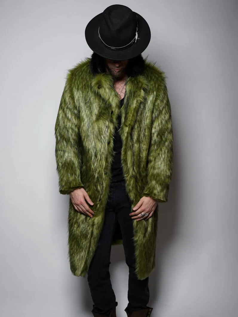 Jade Fox Faux Fur Calf Length Coat