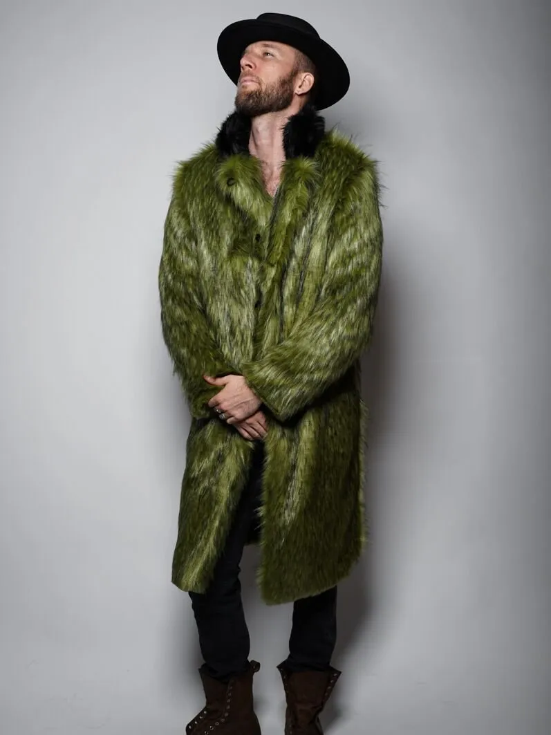 Jade Fox Faux Fur Calf Length Coat