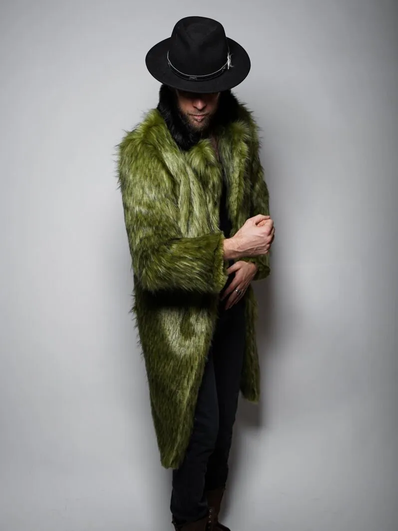 Jade Fox Faux Fur Calf Length Coat