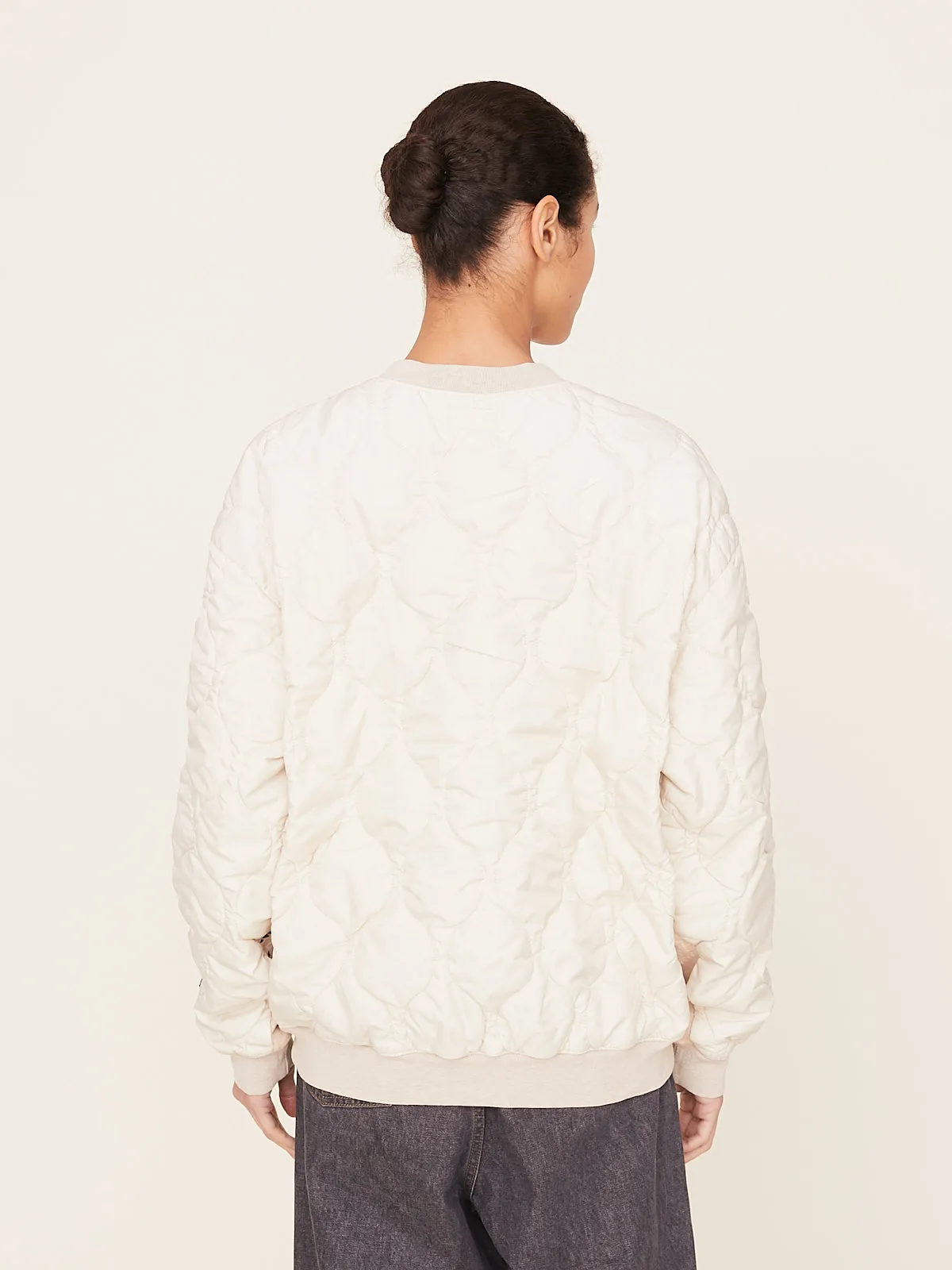 Knit Bandana Bivouac Sweater in Ecru