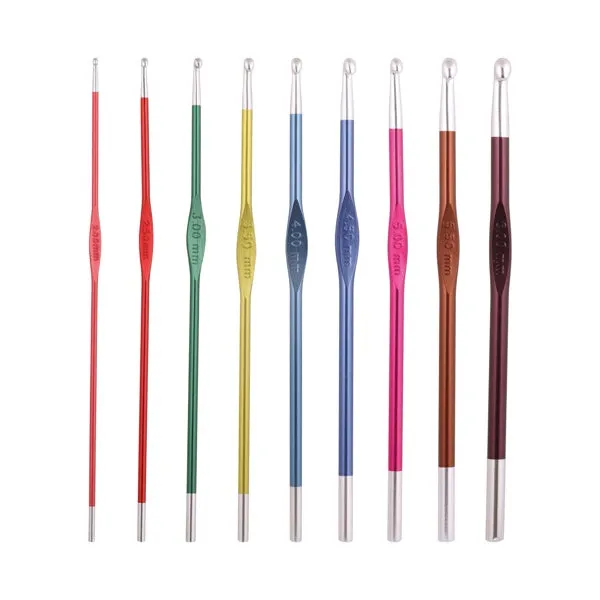 Knitters Pride Zing Aluminum Crochet Hook SET