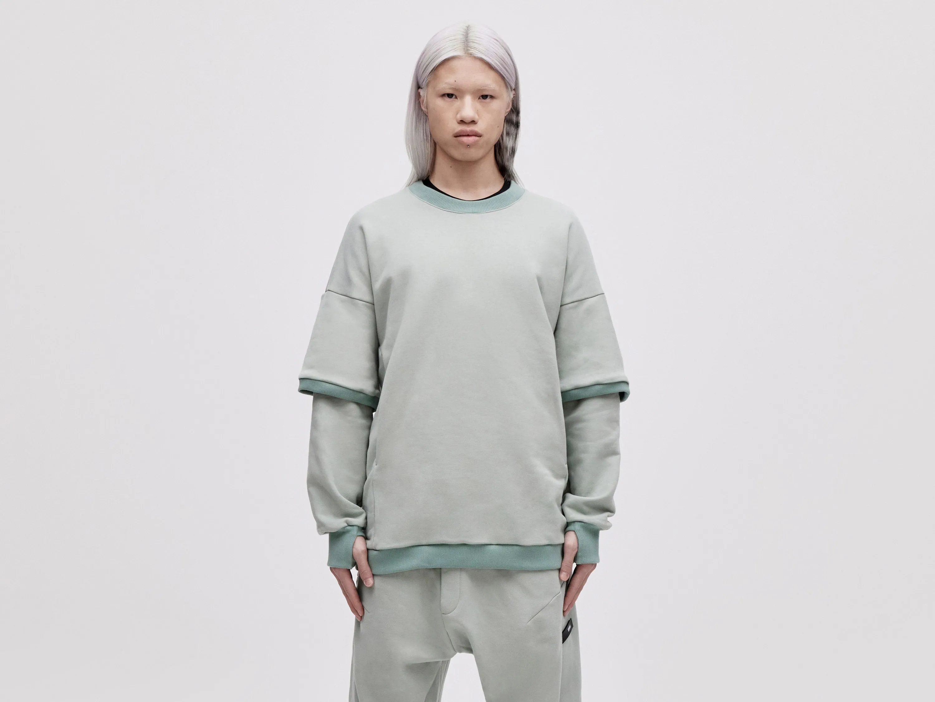 Layered Sweater - Jade