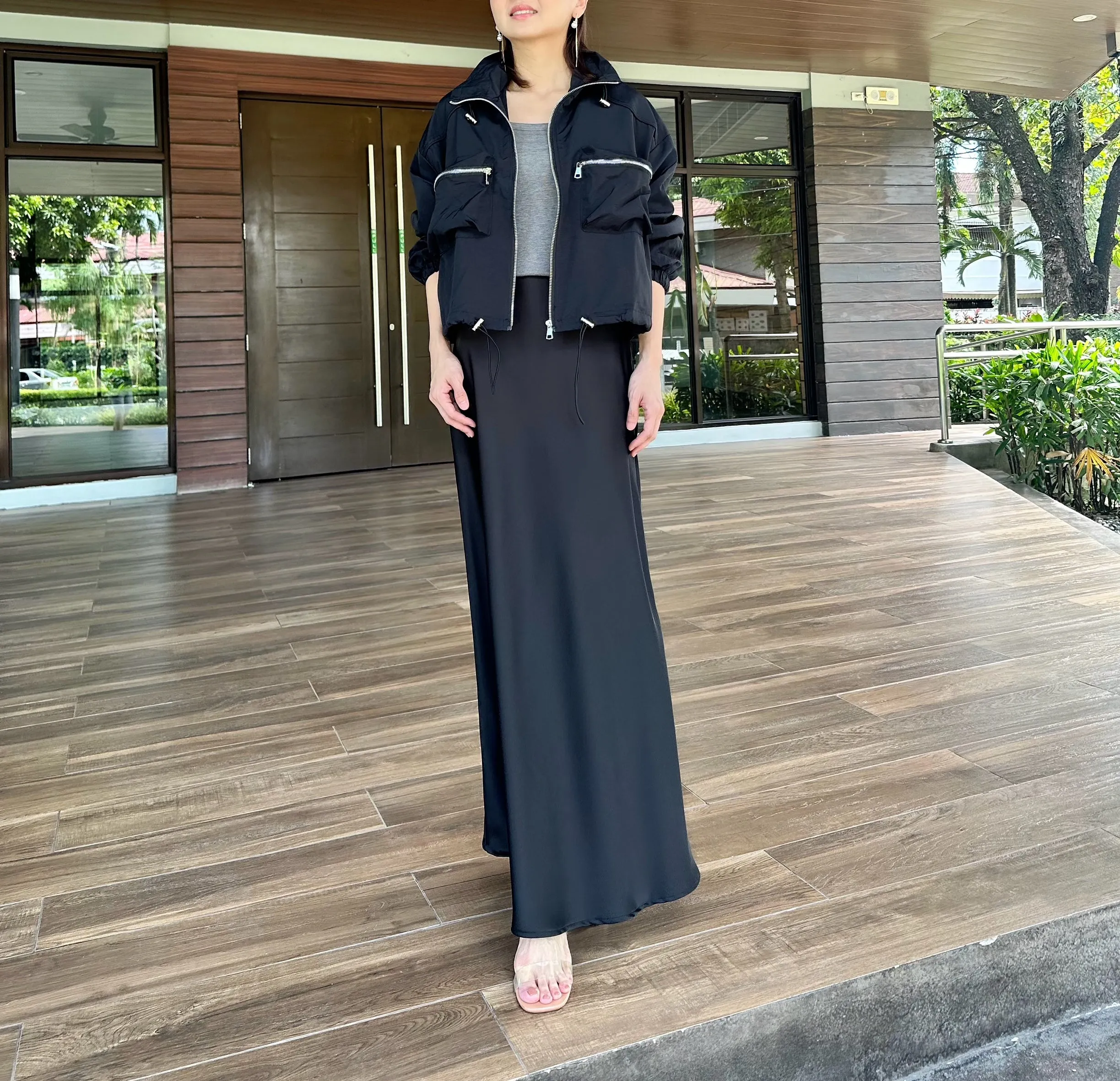Lola Cargo Zipper Jacket Black