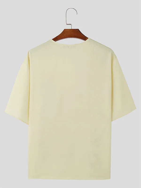 Mens Floral Print Short Sleeve T-Shirt SKUK64013