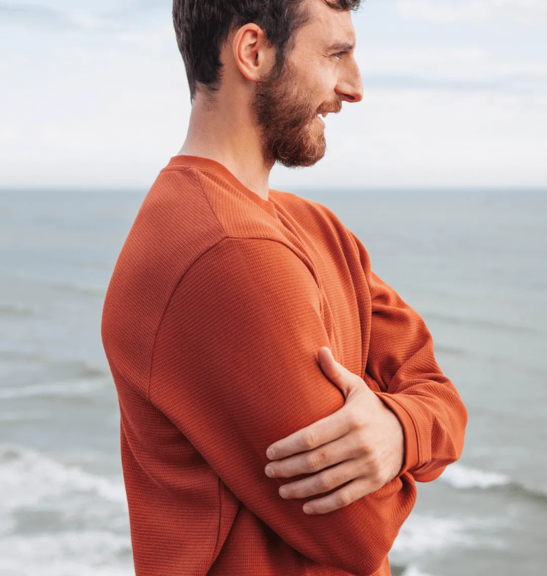 Men's Waffle Knit Jumper