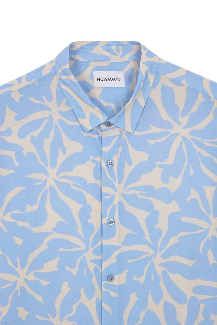 NAI0108D4 print shirt big flower