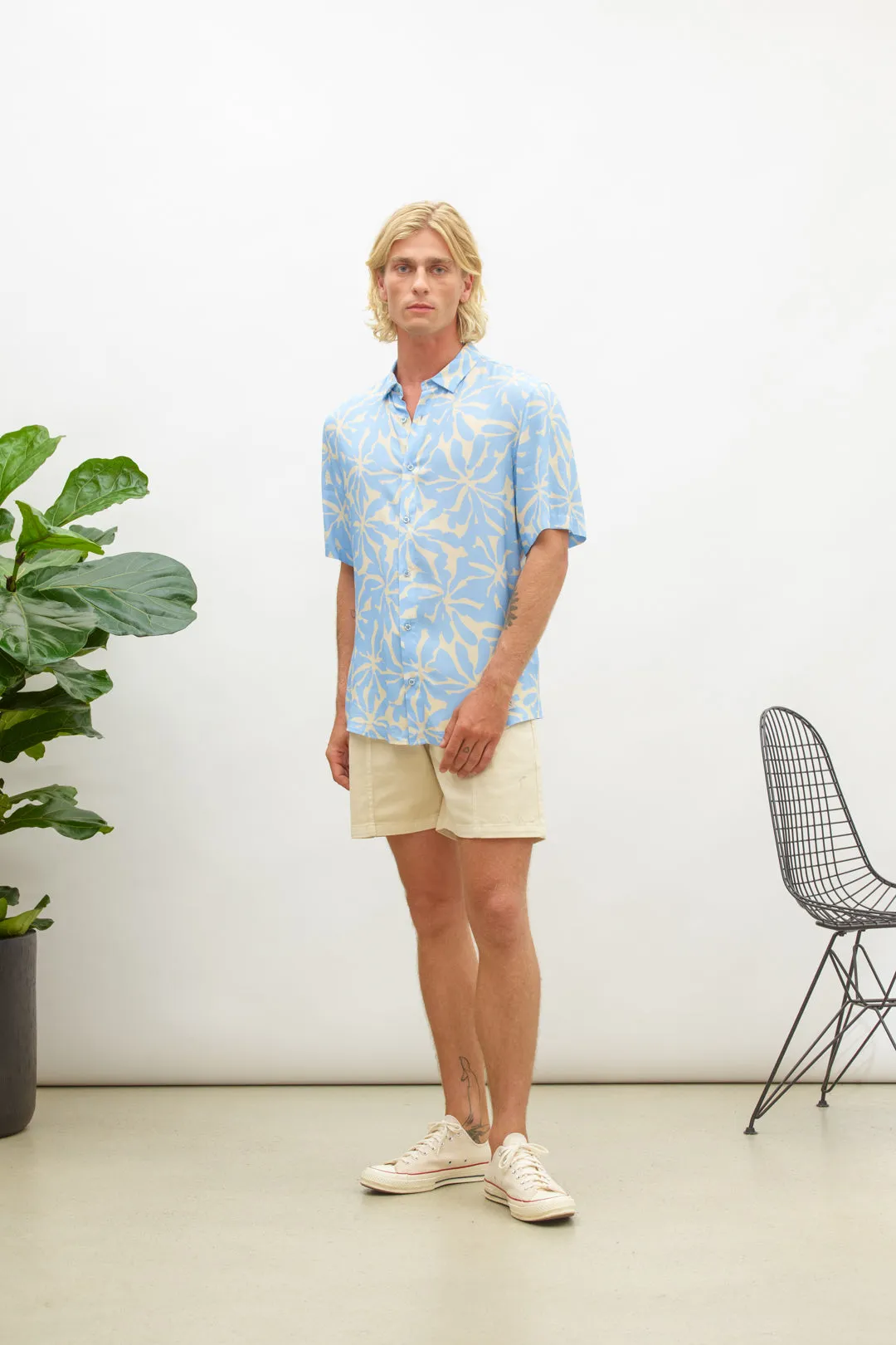 NAI0108D4 print shirt big flower