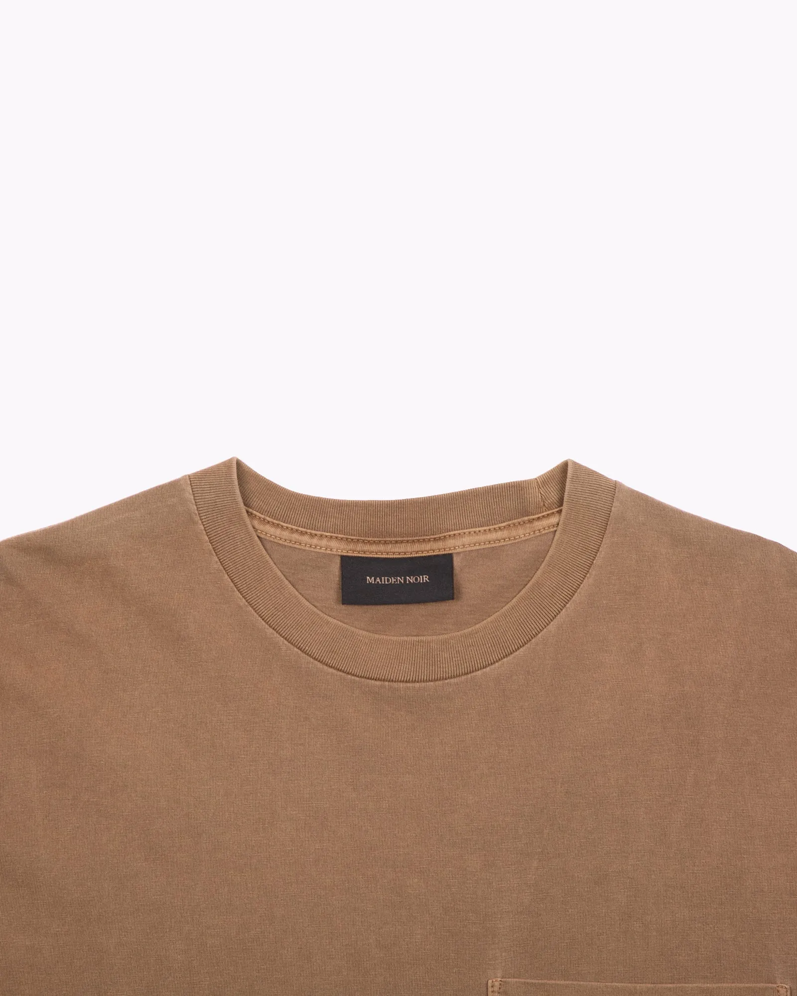 Natural Dyed Block LS Jersey - Bark