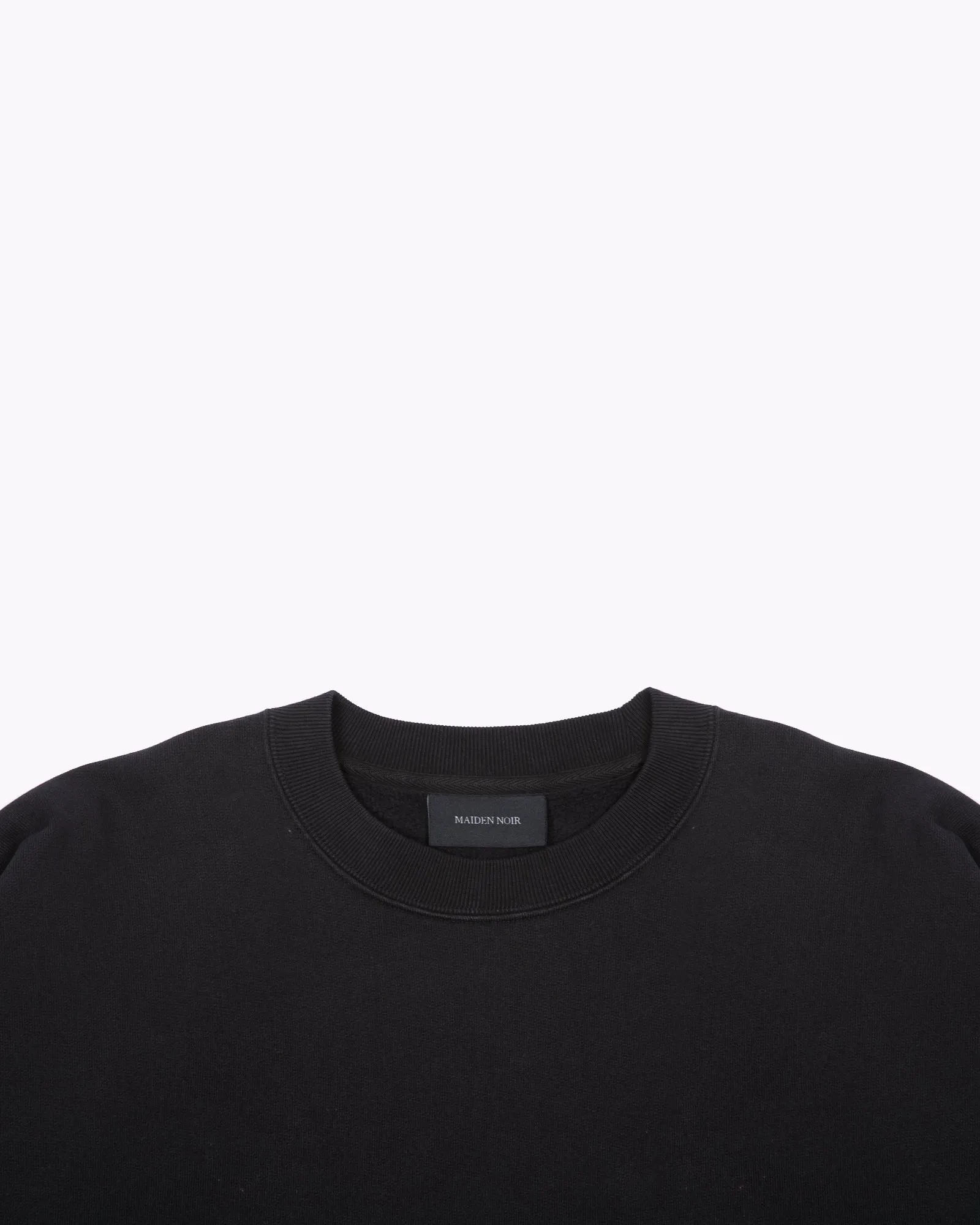 Natural Dyed Crew Fleece - Black