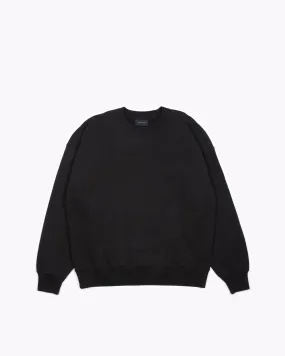 Natural Dyed Crew Fleece - Black