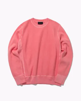 Natural Dyed Crew Fleece - Coral