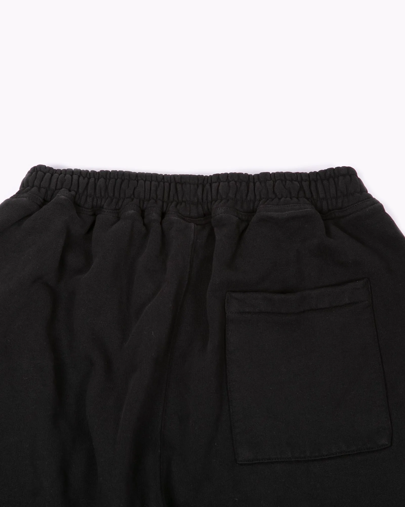 Natural Dyed Fleece Trouser - Black