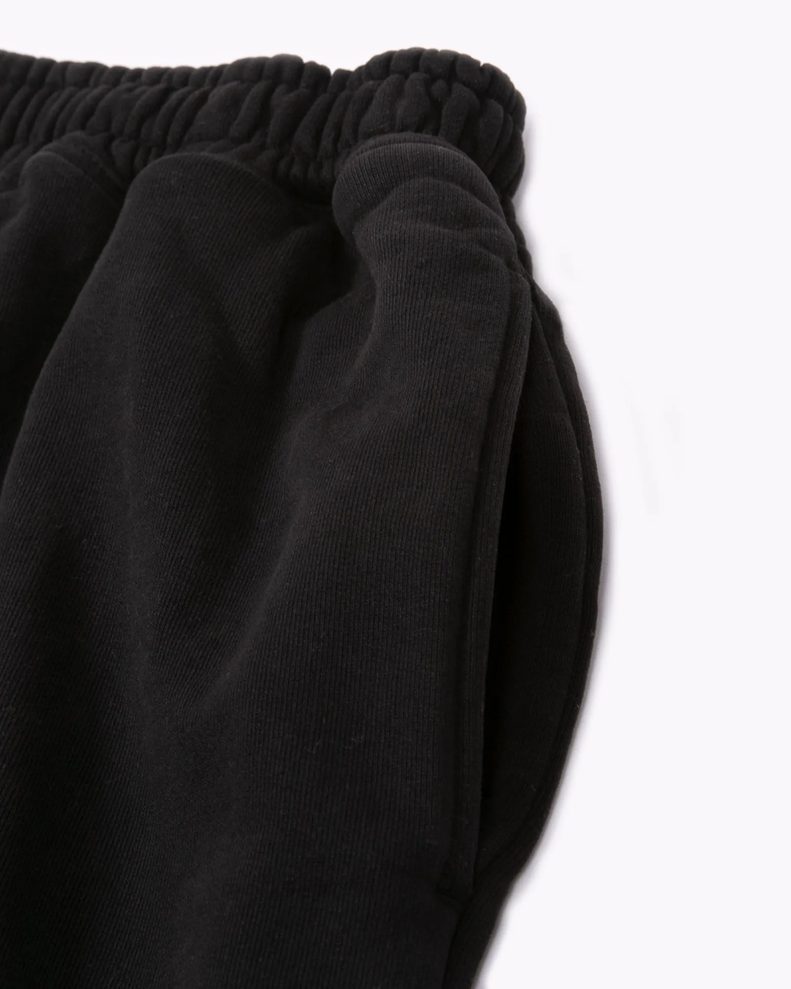 Natural Dyed Fleece Trouser - Black