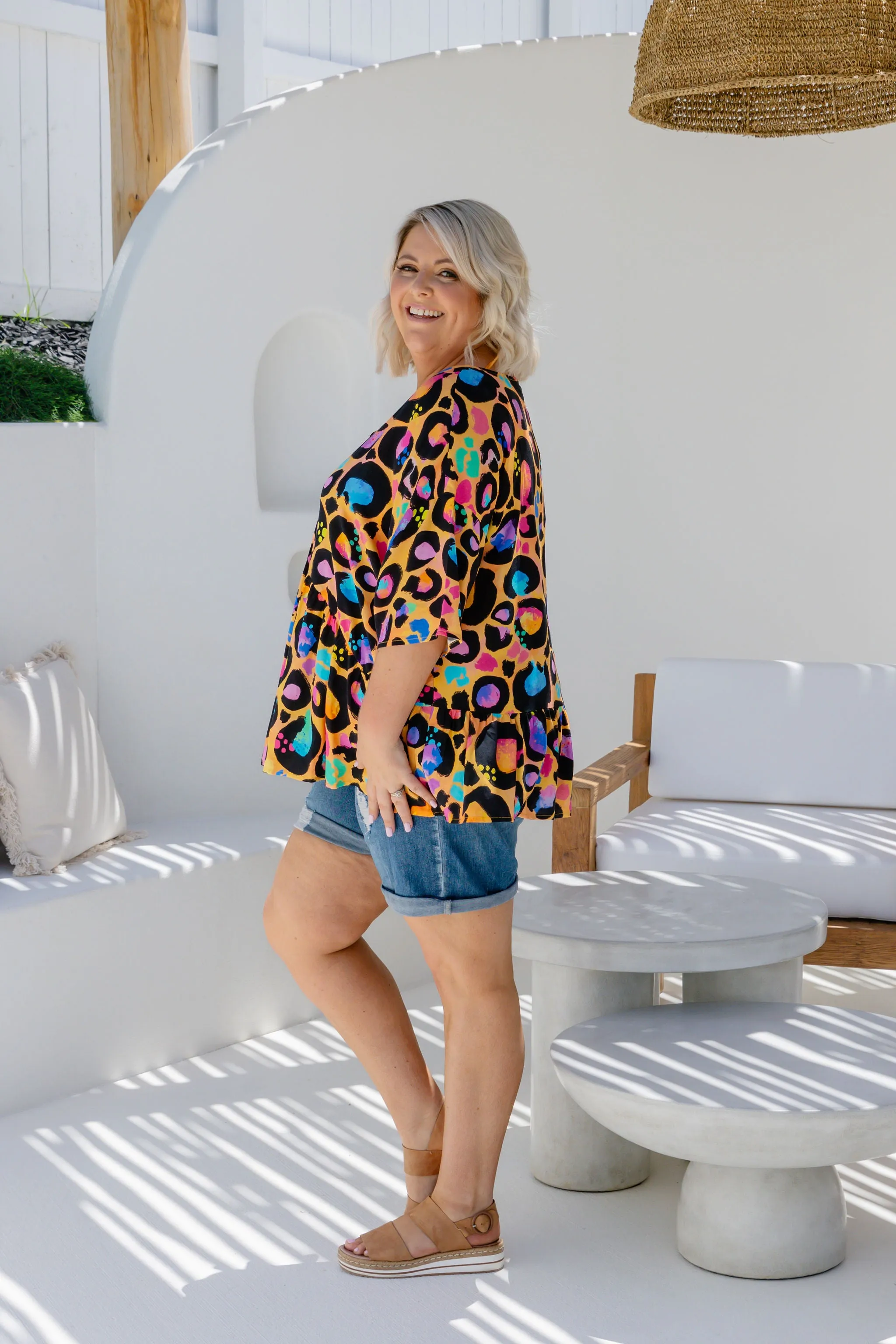 Peak Top in Passion Leopard by Kasey Rainbow