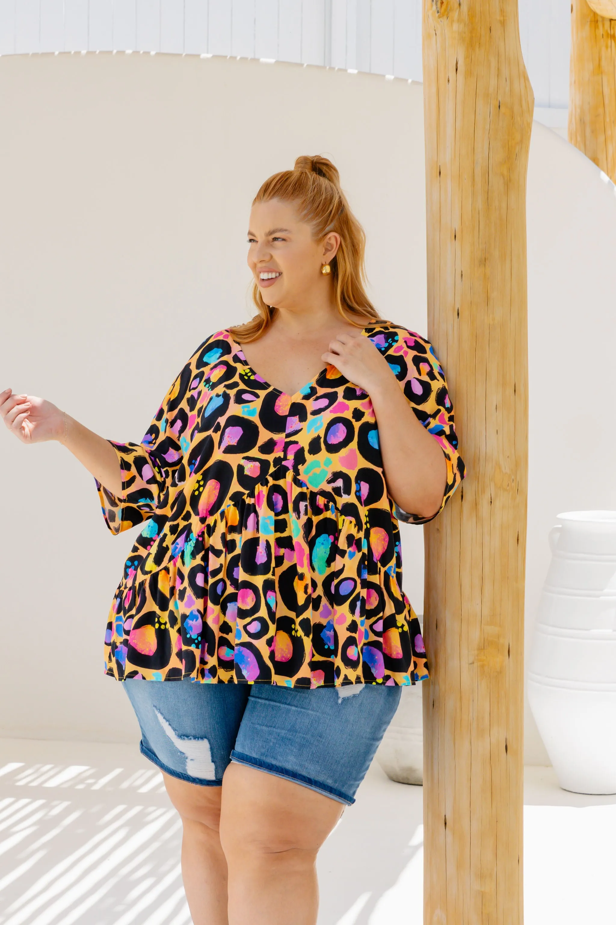 Peak Top in Passion Leopard by Kasey Rainbow