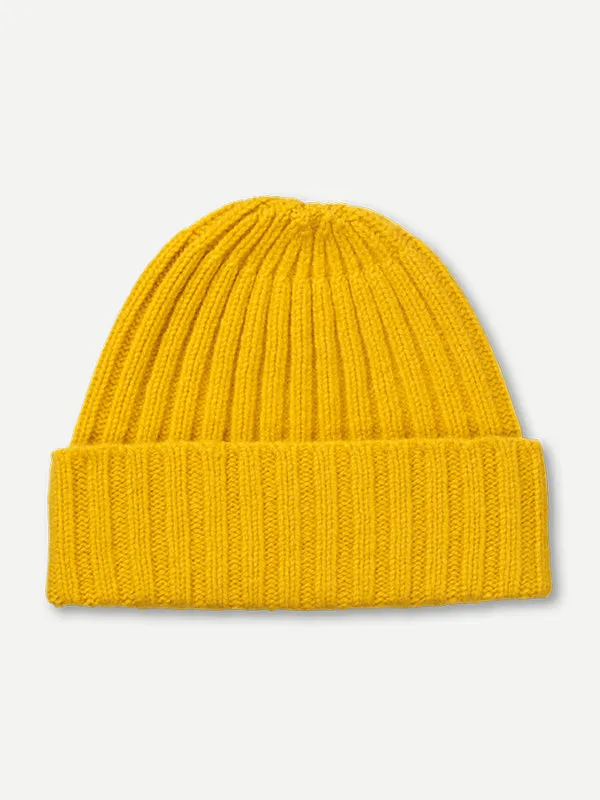 PLAIN RIBBED HAT POPPY