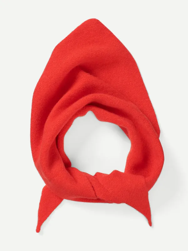 PLAIN TRIANGLE NECKERCHIEF POPPY