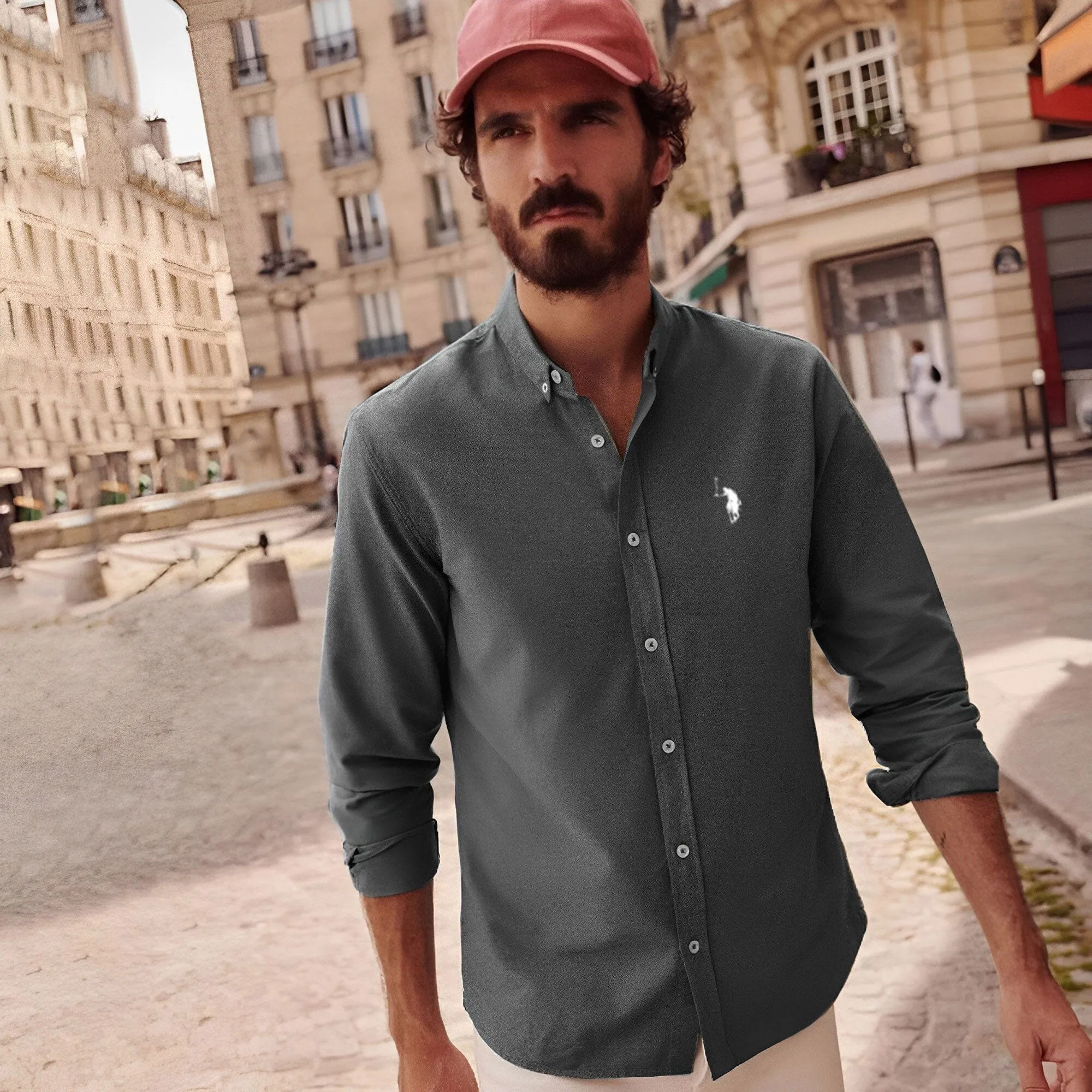 Polo Republica Men's Essentials Knitted Casual Shirt