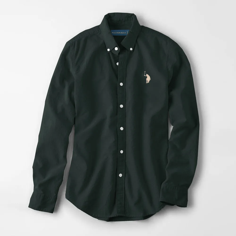 Polo Republica Men's Premium Pony Embroidered Plain Casual Shirt III