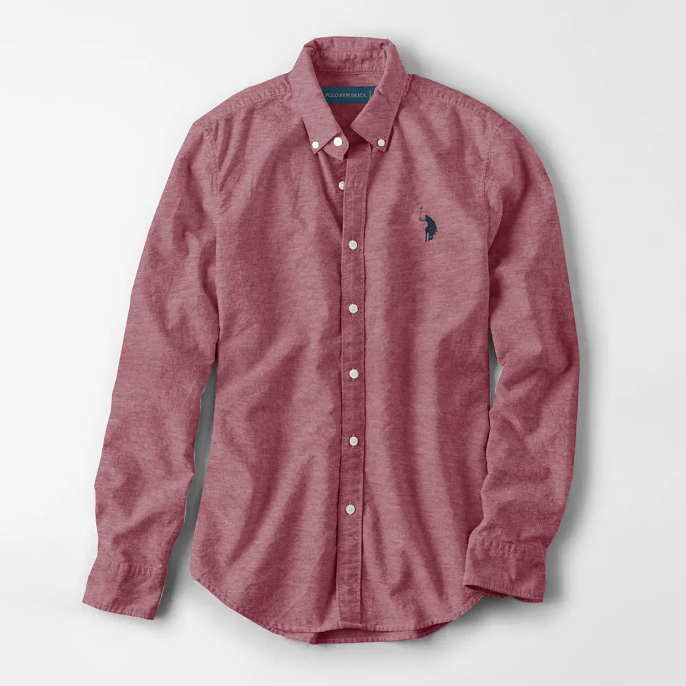 Polo Republica Men's Premium Pony Embroidered Plain Casual Shirt III