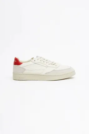Pompeii Brand Elan Leather Ecru Red