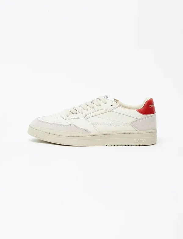 Pompeii Brand Elan Leather Ecru Red