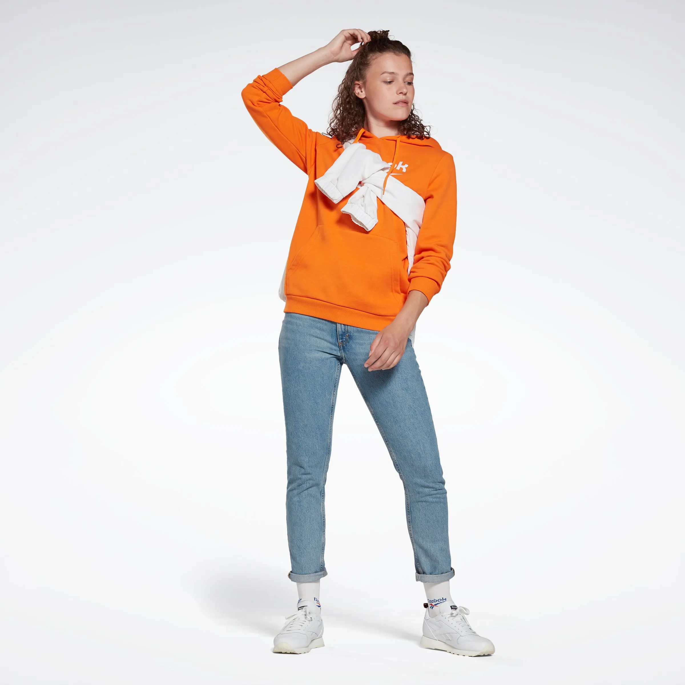 Reebok Apparel Women Classics Big Logo Hoodie Hivior