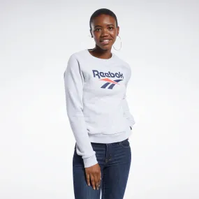 Reebok Apparel Women Classics Vector Crew Sweatshirt Lgreyh
