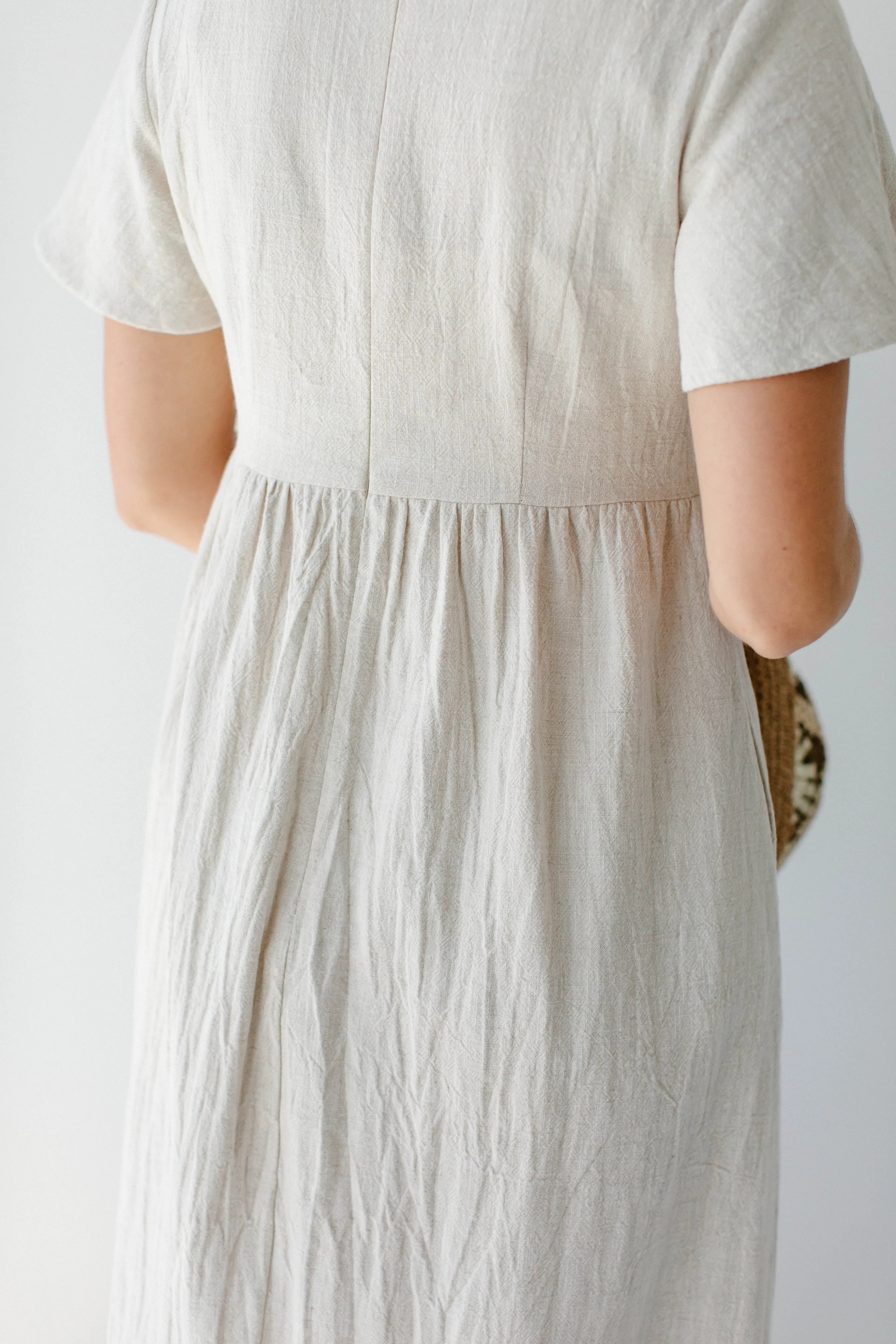 'Savannah' Square Neck Tiered Midi Dress