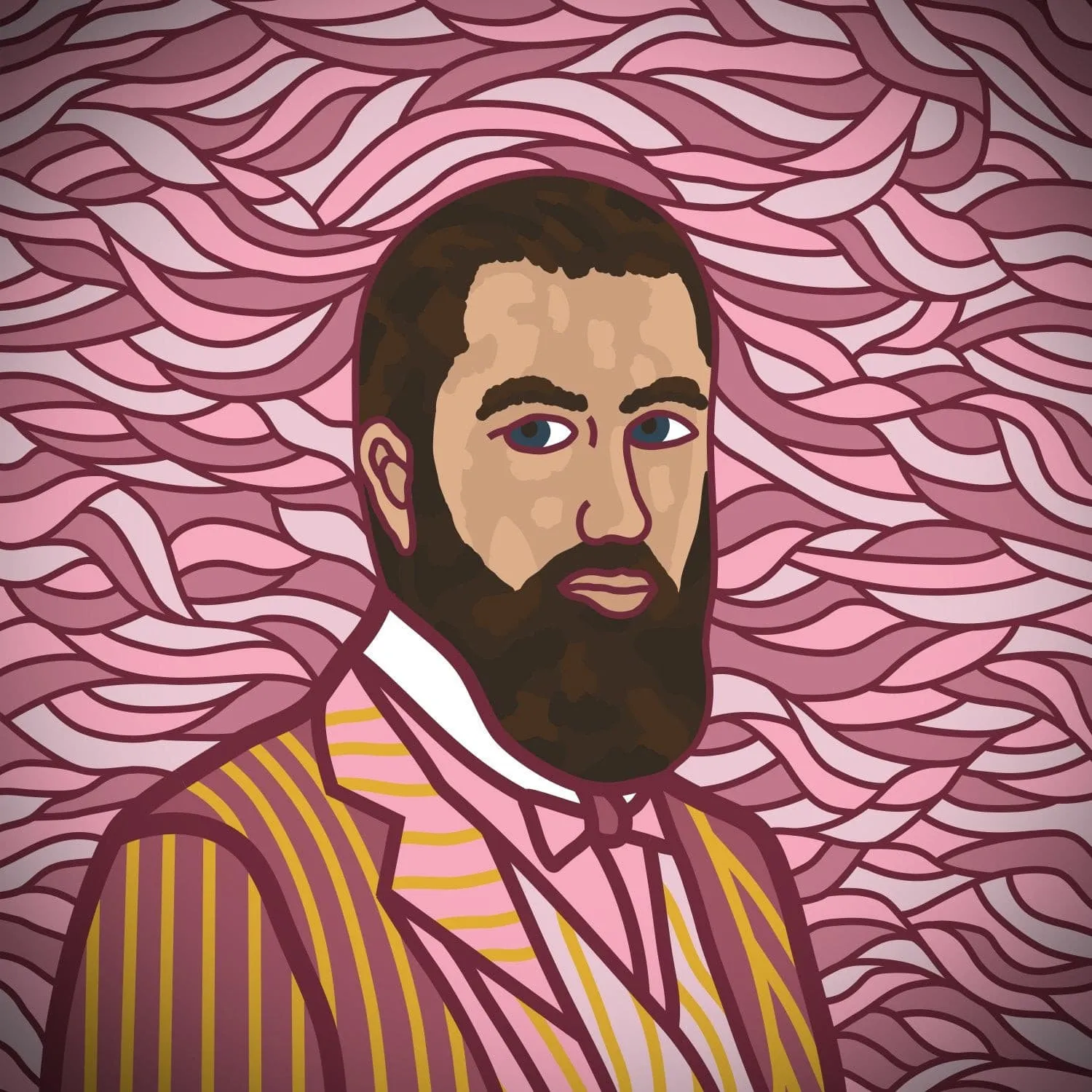 Self Portrait In Rose Patch