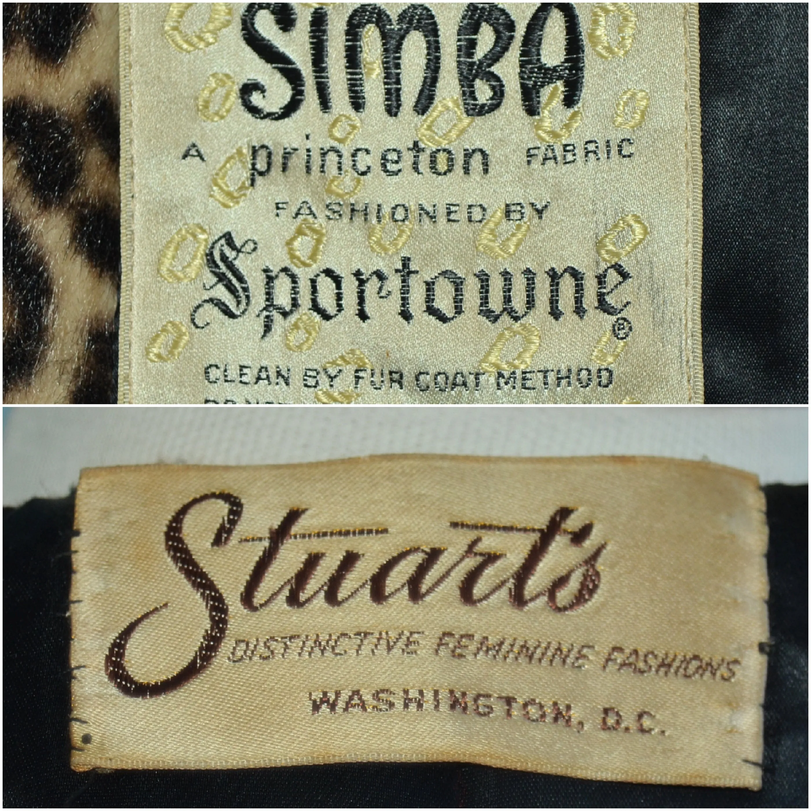 SOLD Vintage 60s Faux Leopard Jacket, Sportowne/Simba S