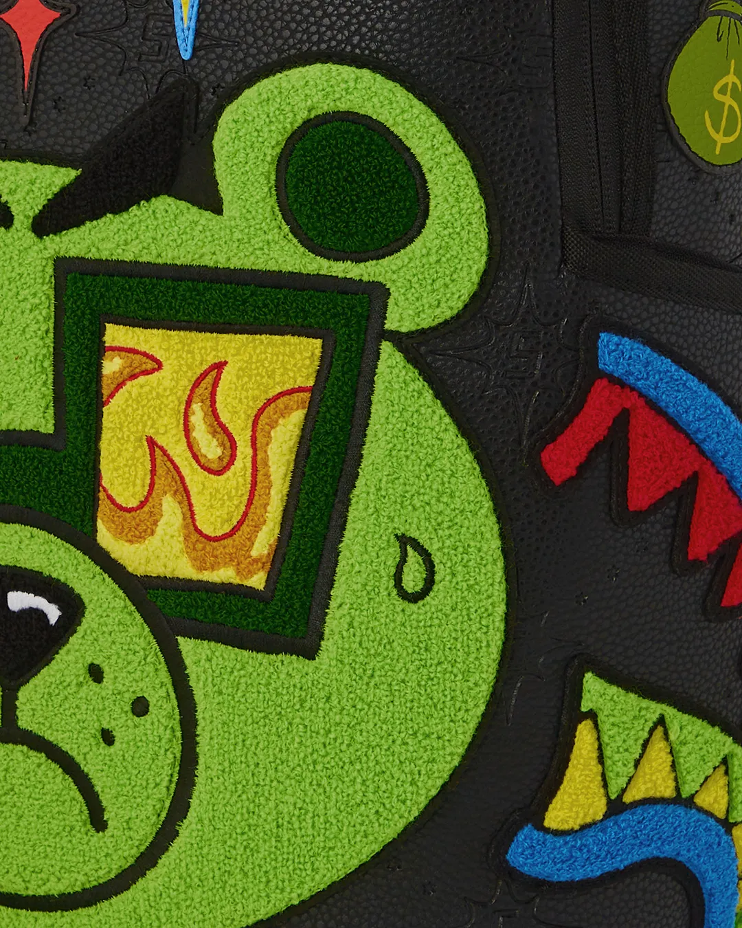 Sprayground Money Bear Mind Over Matter Backpack - Black / Green / Yellow