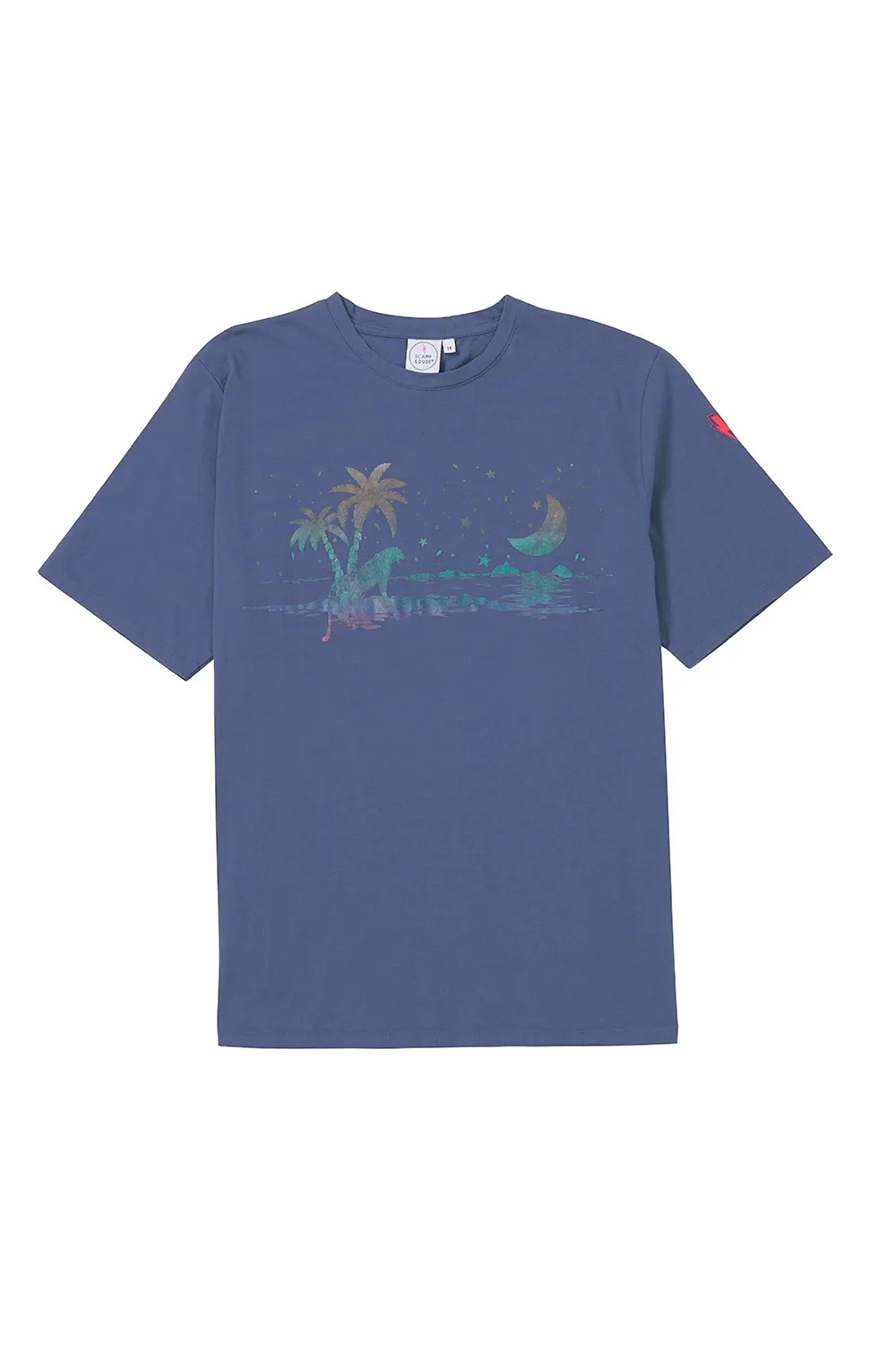 Sunset Leopard Oversized Band T-Shirt