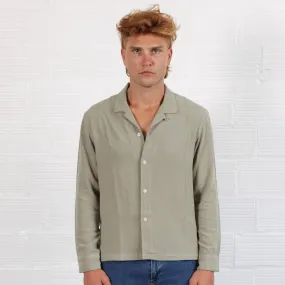 The Rosewood Half-Crop Linen Shirt | Made in USA