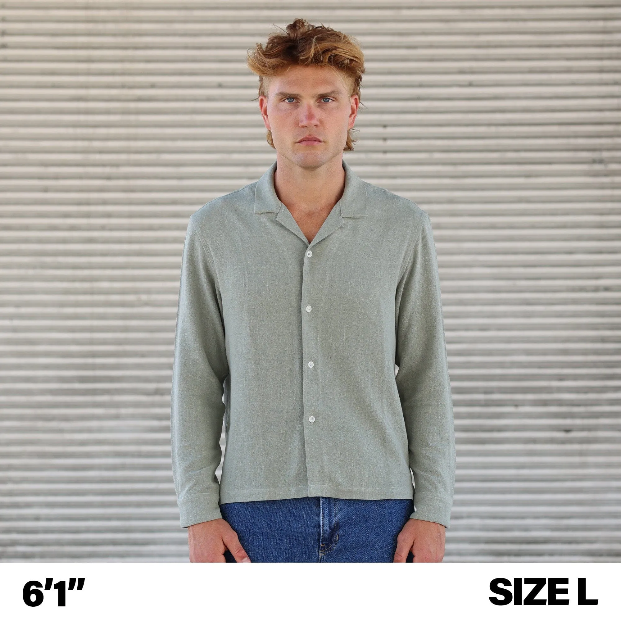 The Rosewood Half-Crop Linen Shirt | Made in USA