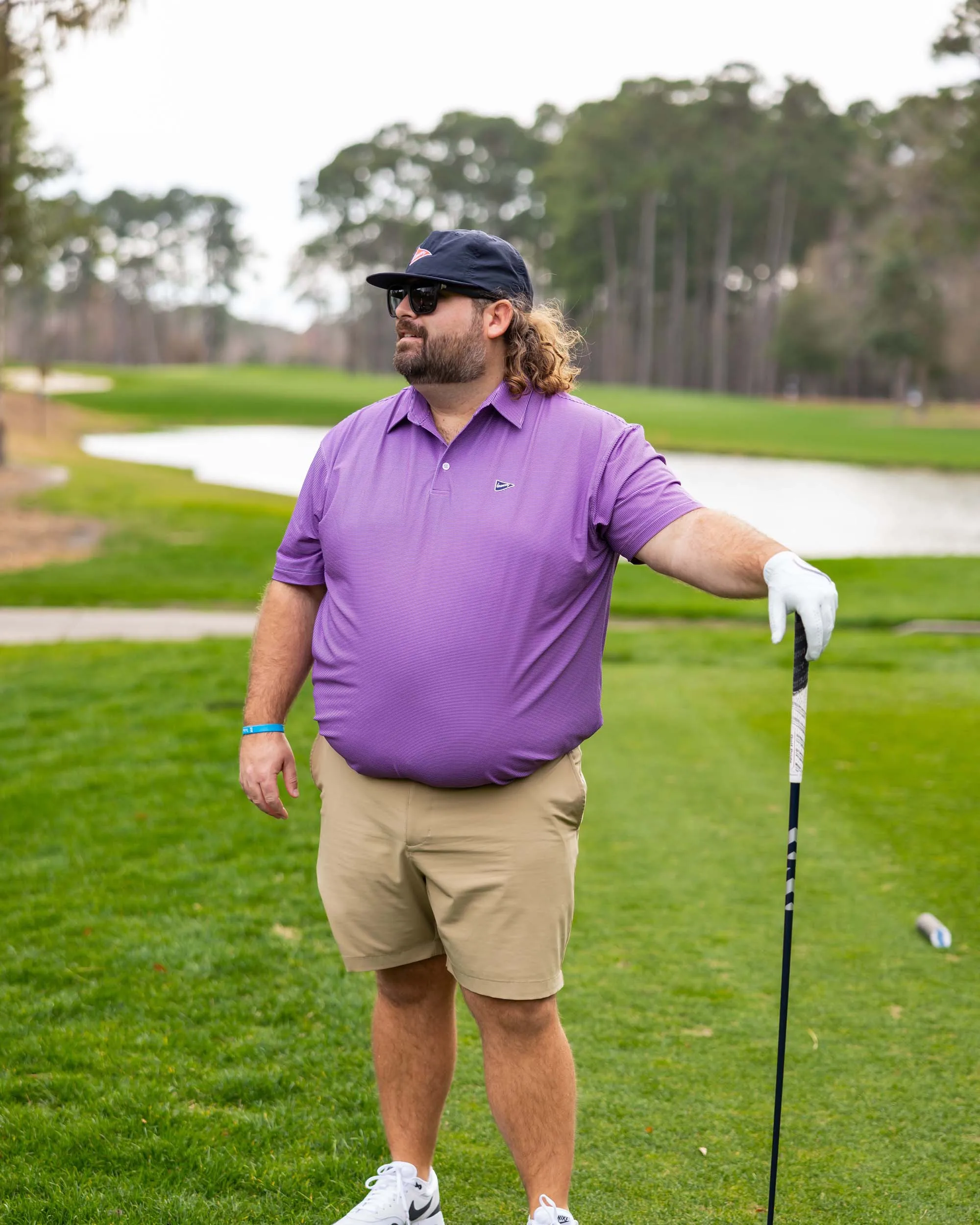 The Violet Stripe Polo