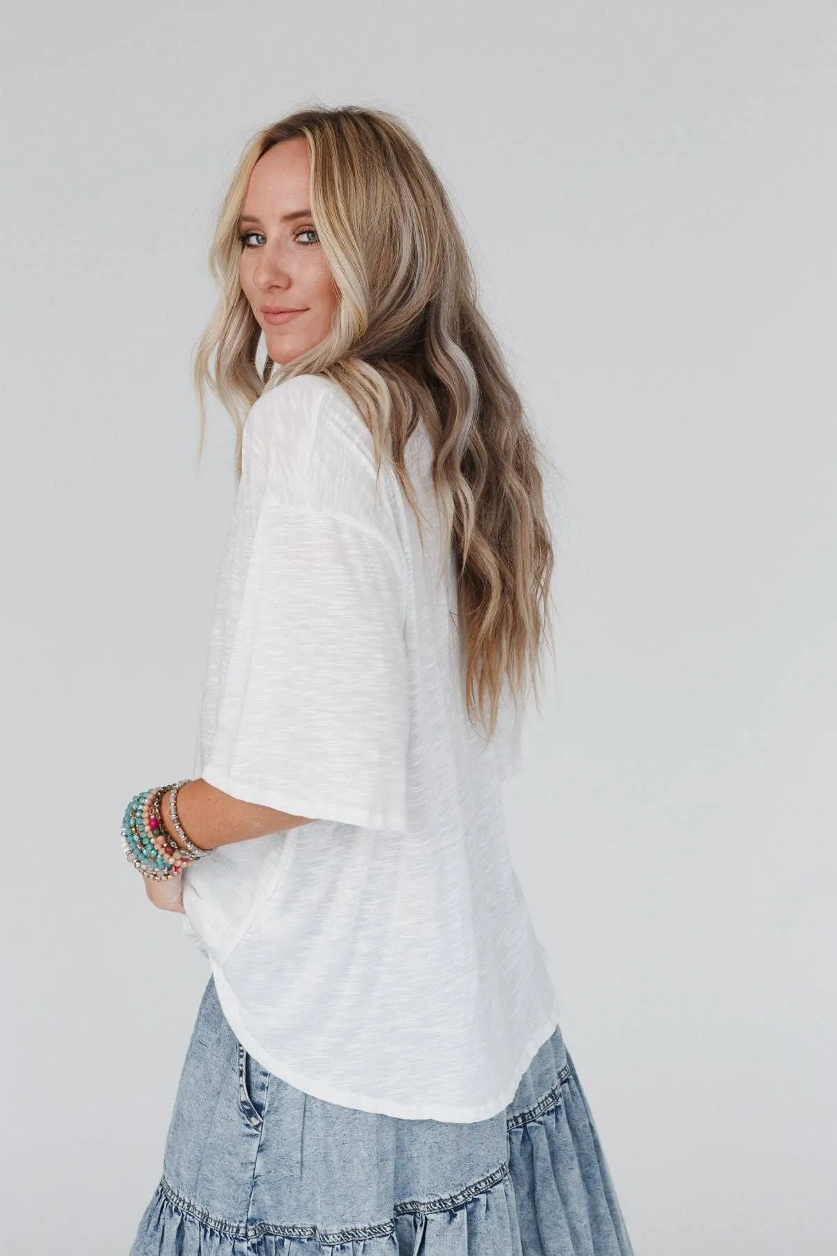 Three Bird Nest Your Favorite Slub Tee Shirt - Natural