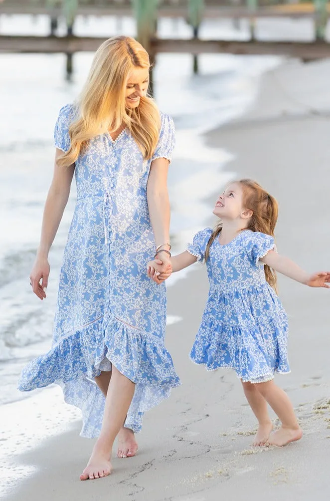 Tia Dress / Periwinkle Floral