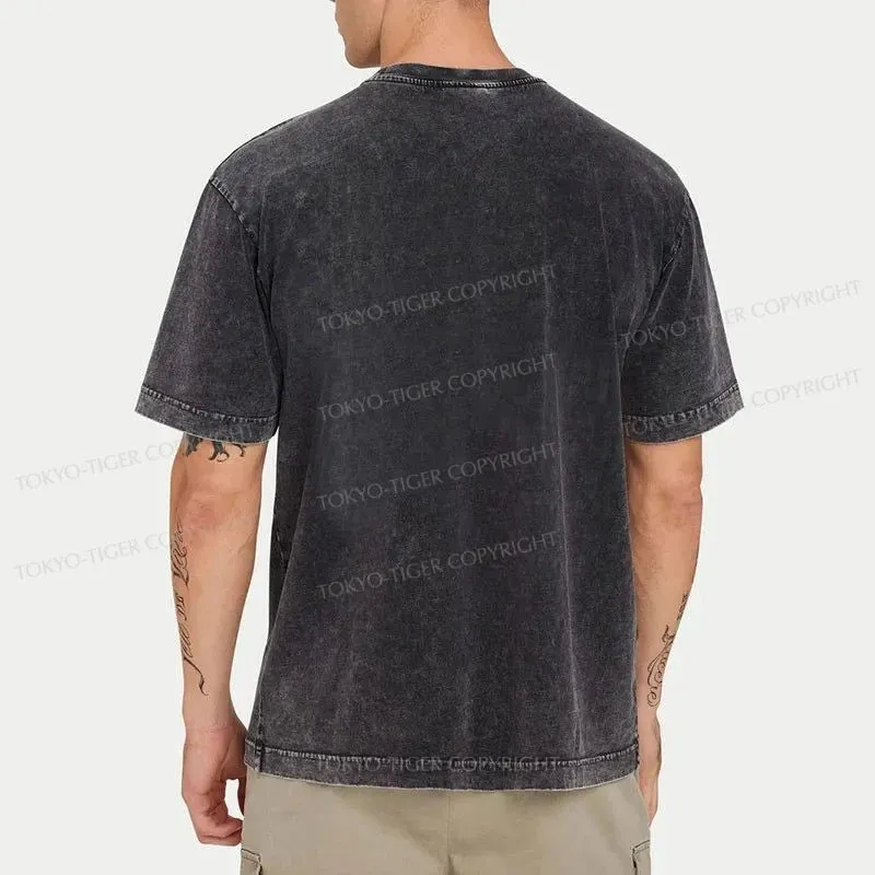 Tokyo-Tiger Capital Of Japan Tokyo Washed T-Shirt