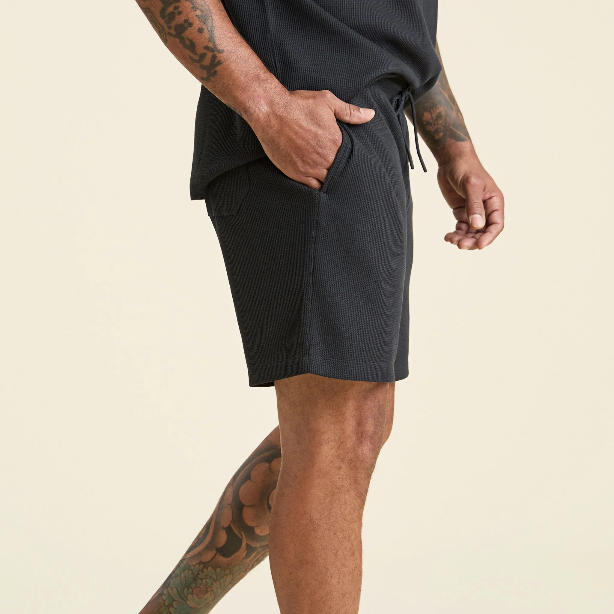 Waffle Shorts | Black