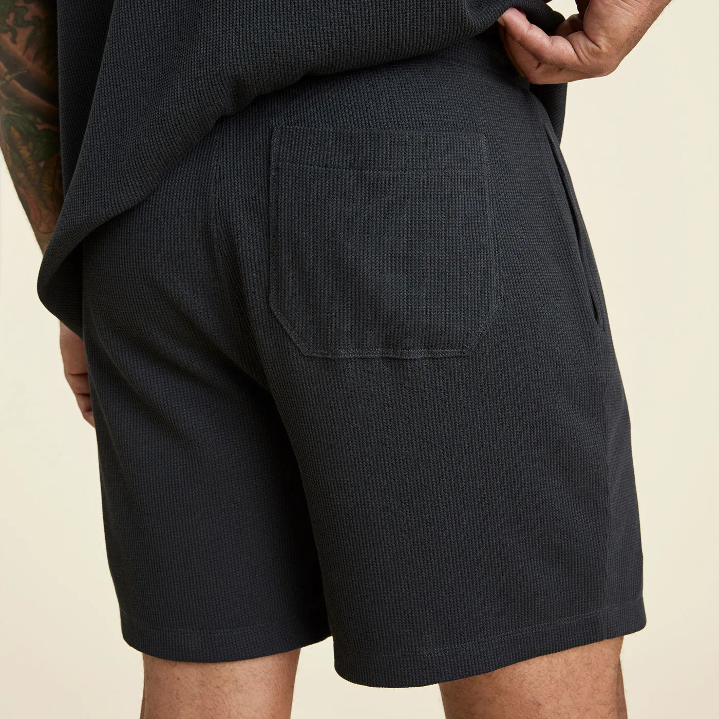 Waffle Shorts | Black