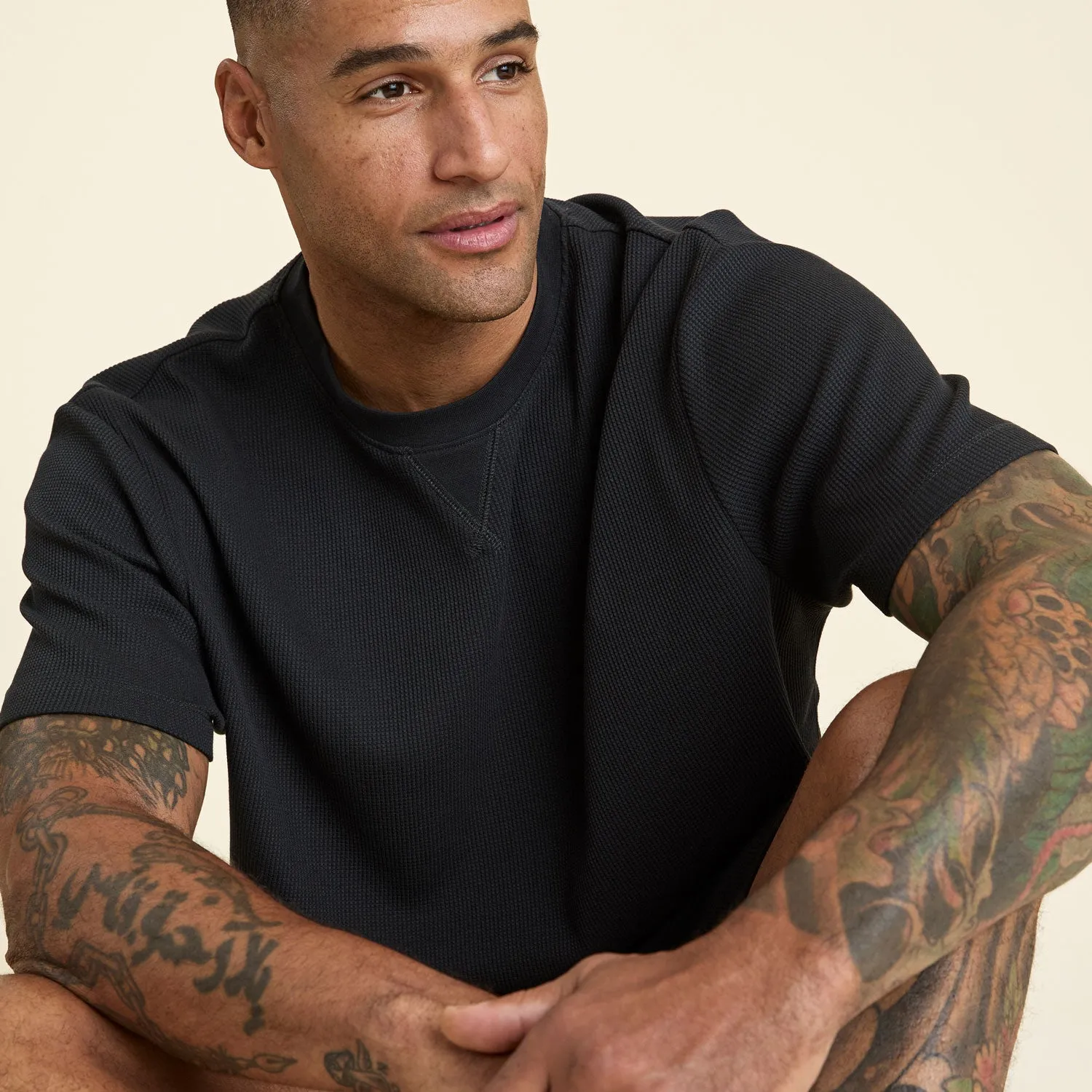 Waffle T-Shirt | Black