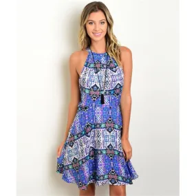 Women's Dress Casual Sleeveless Printed Summer Dress